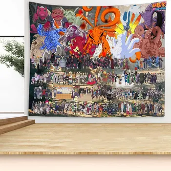 Anime Naruto, Tapyba, Siuvinėjimas 3D Spausdinimo Tapestrying Stačiakampio formos Namų Apstatymo Reikmenys Sienos Kabo 150*130cm