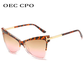 OEC CPO Naujas Cat eye Akiniai nuo saulės Moterims Prekės ženklo Dizainerė Mados Plastiko UV400 Vairavimo Akiniai Moterims Saulės Akiniai, Unisex Gafas Q610