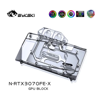 Bykski Vandens Bloko Naudoti NVIDIA GeForce RTX 3070/ RTX 3060Ti Įkūrėjas Edition GPU Kortelės / Viso Padengti Vario Radiatorius / RGB Šviesos