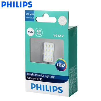 Philips LED-MULTI T10 G14 LED Multi-lizdams Lempa 6000K Balta Interjero Šviesos 12957ULWX1 Tinka SV8.5-8, W2.1x9.5d, Ba9s
