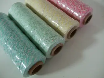 4ply 20 vnt (100M/vnt.) greitas pristatymas spalvinga aukštos kokybės medvilnės virvės baker virvę baker virvės susuktų medvilnės virvės