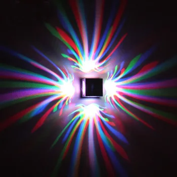 Šiuolaikinės RGB Led Siena Lempos, 3W Pritemdomi LED SIENINIS ŽIBINTAS, Nuotolinio Valdymo Paviršiaus Įdiegti Lubų Lempa,dėl Praėjimo Koridorius, Veranda