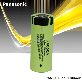 Originalus Panasonic 26650A 3.7 V 5000mAh Didelės Talpos 26650 Li-jonų Baterijas