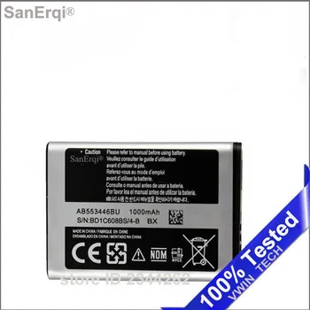 10vnt 1000mAh AB553446BU Samsung B2100 C3300 Xplorer B100 SCH-B619 C3300K C5212 Duos C5212i C5130 1000mAh Baterijos