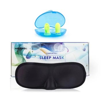 Nešiojamų 3D Miega Akių Kaukė Spalvinimas Kaukė miegui, Minkštas Reguliuojamas Tvarstis Ant Akių Eyeshade Padengti Kelionės Eyepatch +Ausų Kištukai