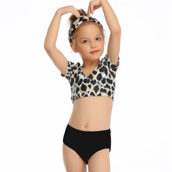 2020 metų Vasaros Bikinis Vaikams maudymosi kostiumėlį Kūdikių Mergaičių Maudymosi kostiumai Viršūnes +Trumpas Paplūdimio Maudymosi Kostiumėlis Dviejų dalių Vaikai Paplūdimio Nustatyti 2-14Y
