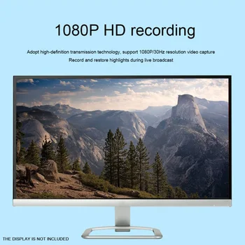 1080P 60fps Live Streaming Video Capture Card USB3.0 Daugiafunkcį Ciklas Transliavimo 4K Konferencijų Garso Įrašymo