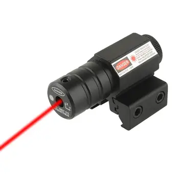 JAV Red Dot Lazerinis taikiklis už Picatinny ir Šautuvas su 635-655nm Reguliuojamas 11mm/20mm Picatinny/Weaver Mount