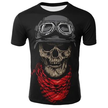 2021 naujas vyrų vasaros red lion galvos kaukolė spausdinti vyriški trumparankoviai marškinėliai 3DT marškinėliai atsitiktinis kvėpuojantis T-shirt ir plius dydis, T-