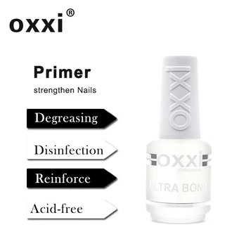 OXXI Naujas Rinkinys Gelio Lako Gruntas Nails UV Nuolatinis Gumos pagrindą ir viršutinį Sluoksnį Gelio Nagų lako Ultrabond Acid Free Lako