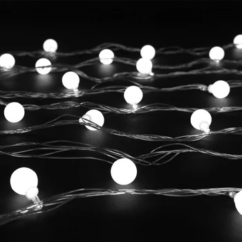 Nemokamas pristatymas AC220V 8W 10M 50 LED Kamuolys string lempos Spalvinga rgb Kalėdų medžio šviesos Šventė Vestuves Sodo Puošmena