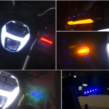 Motociklo LED Posūkio Signalo Intermitentes Moto Už seta moto BMW plokštė šviesos 