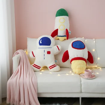 Animacinių filmų Space Serijos Astronautas Erdvėlaivis Raketų Pliušinis Žaislas Minkšta Pagalvėlė Pagalvėlė Kūrybos įdaryti Lėlė, Vaikams, Vaikų Gimtadienio Dovana