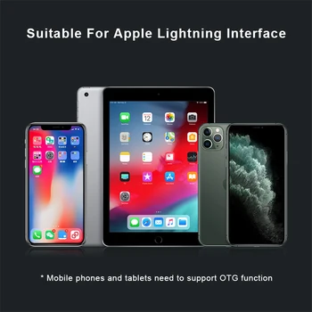 Nohon 2 in 1 OTG Adapteris Su Įkrauti iPhone, iPad USB 3.0 Fotoaparato Duomenų Perdavimo Adapteris Keitiklis, Pelę, Klaviatūrą, U Disko