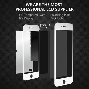 AAA +++ iPhone 7 LCD ekranas su 3D priversti jutiklinis ekranas skaitmeninis keitiklis komponentas nėra miręs kampas + grūdintas stiklas + įrankiai