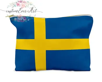 Švedijos kosmetikos krepšys asmeninį makiažas maišelį mažoms kosmetikos maišą, tualetinių reikmenų krepšys užtrauktukas maišelis bridesmaid dovana