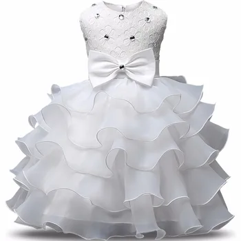 3-8 Metų Flower Girl Dress Oficialų Suknelė Kūdikių, Mergaičių Suknelės, Vestidos 9 Spalvų Vestuves Vaikų Drabužių Gimtadienio Drabužiai