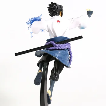Banpresto Naruto Shippuden Vibracijos Žvaigždžių Uchiha Sasuke PVC Pav Kolekcines Modelis Žaislas