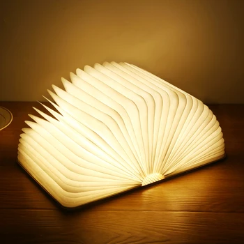 Nešiojamų 3D LED Knygą Šviesos Kūrybos Knyga Lempos Naktį Šviesos, Sulankstomas Stalas Stalo Lempa USB Įkrovimą, Namų Dekoravimo, Dovanų Draugams