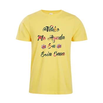 Mielas ispanijos Marškinėlius Gėlės Juokinga ispanijos Marškinėliai Moterims Medvilnės Viršuje Tees