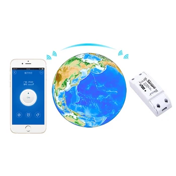 2vnt Sonoff Pagrindinio Wifi Smart Switch AC100 -25 0V 10A Wireless Šviesos Jungiklis eWeLink Protingo Namo Automatizavimo Su Alexa Goolgle Namuose
