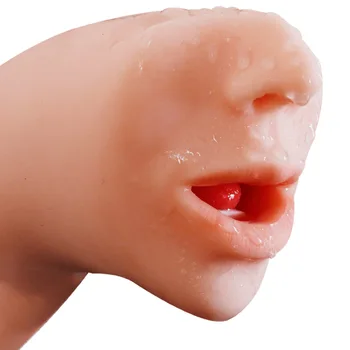 Sekso Žaislai Vyrų Masturbator Dirbtinės Makšties Oralinis Seksas Giliai Gerklės, Burnos Analinė Erotika Silikono Minkštas 4D Realistiškas Vyrų Sekso Produktai