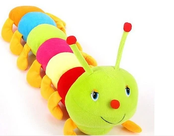 Spalvinga caterpillar šimtakojis didelis vabzdžių lėlės Valentine 's Day dovana pliušiniai žaislai