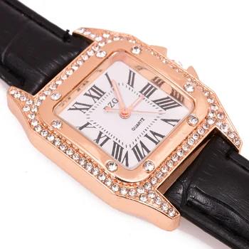 Top Brand mados paprasta moteris žiūrėti odiniai moteriški laikrodžiai ponios laikrodis dled dzg-5285
