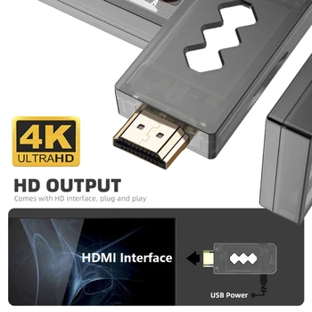 DUOMENŲ VARLĖ 4K HDMI Vaizdo Žaidimų Konsolės, Pastatyta 1400 Klasikiniai Žaidimai, Mini Retro Konsolės Bevielio ryšio Valdiklis, HDMI Dual