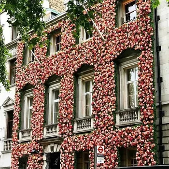 40x60cm gėlių sieninės šilko rožė dirbtinės gėlės vestuvių puošyba, gėlių sienos, vestuvių fonas apdaila