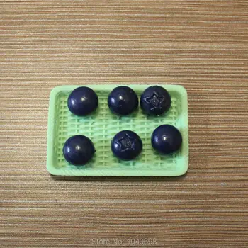 100vnt/daug PVC kietas blueberry slice vaisių 12mm kawaii amatai 
