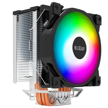 Pccooler X4 spalvinga 4 CPU Heatpipe radiatorius su 120mm PWM tylus ventiliatorius PC kompiuteris CPU aušinimo intel LGA775 1155 1156 AM4 AM3