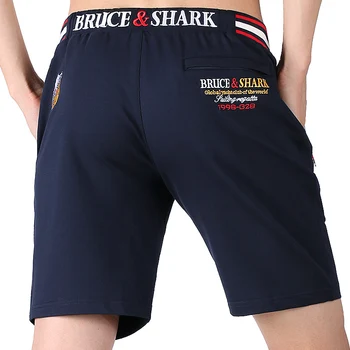 Bruce&Shark 2020 Naujas Vasaros Vyrų Sporto Šortai, Medvilnės Strech Tiesios kojos Vyrai Trumpas kelnes Mokymo Excersize Atsitiktinis M iki 3xl