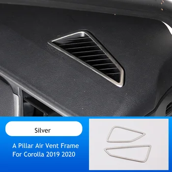 Automobilių kolona Oro Išleidimo Bezel Apdailos Žiedas Rėmelio Lipdukai, Vidaus Apdailos Stilius Toyota Corolla 2019 2020 2021 E210 12