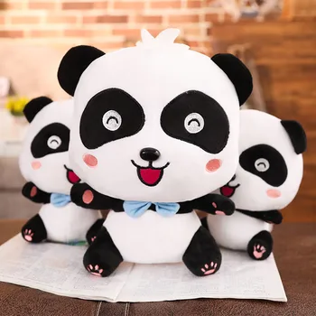1PCS 22cm Mielas Panda Pliušiniai Žaislai, Minkšti Kimštiniai Pora Panda Lėlės Kawaii Kūdikių Kartu Prigulti, Pagalvės Gimtadienio Dovana Vaikams