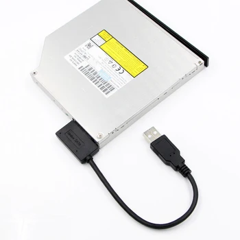USB3.0 Mini Sata II 7+6 13Pin Adapteris Keitiklis, Laidas, Nešiojamąjį CD/DVD ROM Slimline Ratai