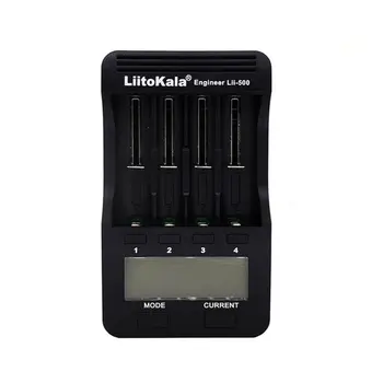 Liitokala Lii-500 18650 LCD Ekranas Įkroviklis 26650 21700 14500 10440 4 Slots NiMH, li-ion Smart Universal Baterija, Įkroviklis