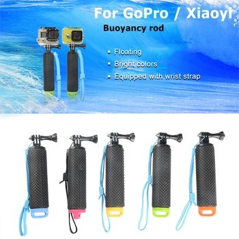 Selfie Plūdrumo Stick Gopro Go Pro Hero 5 4 3 Xiaomi Xiomi Yi 2 4K, 4 K Veiksmų Fotoaparatą Ant Nardymo Nešiojamą Stick rankenos
