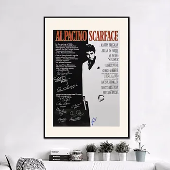 1 Gabalas Scarface Nuotrauką Plakatas Spaudinių Sienos Meno Tapybos Drobės Modulinės Nuotrauką Namų Dekoro Kambarį be Rėmelio