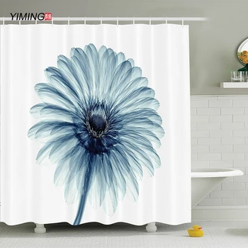 200x180cm vonios vandeniui dušo užuolaidos Jing Zen lotus akmens spausdinimo poliesterio, galima skalbti namų dekoravimo užuolaidų