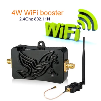 4W 4000mW 802.11 b/g/n Wifi Bevielio ryšio Stiprintuvas Maršrutizatorius 2.4 Ghz WLAN Signalo Stiprintuvas su 5dbi Antena maršrutizatorius kortelės naudojimas