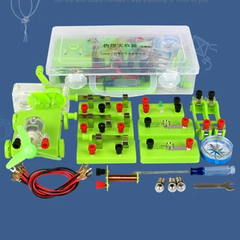 Pagrindinės Elektros Grandinės Magnetizmo Mokymosi Rinkinys Fizikos Aids Vaikų Švietimo Žaislas Išmokti pagrindinių grandinių& elektromagnetizmas