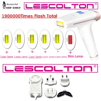 Lescolton 6in 5in1 4in1 3in1 VEIDO Epiliatorius Nuolatinis Plaukų Šalinimo Lazeriu LCD Ekranas depilador lazerio Bikini Photoepilator