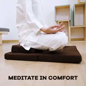 Zafu ir Zabuton Meditavimo Pagalvėlė Set - Joga, Meditacija Sėdynės Pagalvėlės - Kokoso Pluoštas Lino Sėdynės Kokoso Pluošto Core