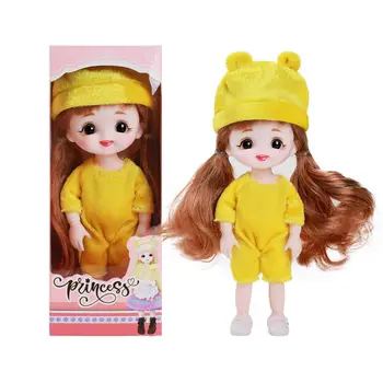 BJD Doll 13 Kilnojamojo Sujungta 16cm 1/8 Mielas Lėlės, Žaislai, Kūdikių Lėlės Su Grožio Drabužių Mados, Grožio Žaislai Mergaitėms Gimtadienio Dovana