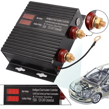 150A 12V 24V Automobilių Dual Baterija Izoliatorius Relay Energijos Taupymo ON/OFF Automobilių Switch Valdymo Prietaisas su LED Transporto priemonių Remonto įrankiai
