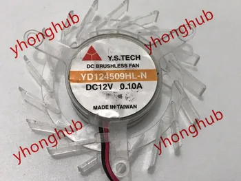 Y. S TECH YD124509HL-N DC 12V 0.10 A 50X50X10mm 2-wire Serverio Aušinimo Ventiliatorius