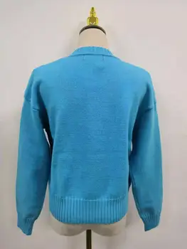 Tingus Stiliaus Megztinis Elegantiškos Moterys Rudenį&Žiemos Trikotažas 2020 korėjos Laisvas Paprastas Kietas Tingus Stiliaus Megztiniai už Laides Prašmatnus Džemperiai