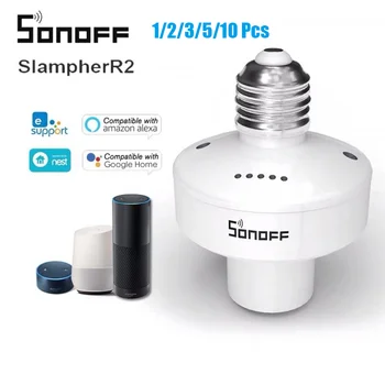 SONOFF Slampher R2 E27 WiFi Smart Switch Šviesos Turėtojo AC100-240V Protingo Namo Automatizavimo Moduliai Darbui Su eWelink App Alexa