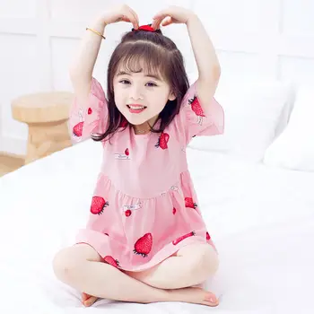 VIDMID Vaikai Pižama vaikų vasaros trumpas rankovėmis Sleepwear Merginos Ištaigingas dėvėti Vaikams Laisvalaikio Homewear Merginos minkštas Pyjama P183